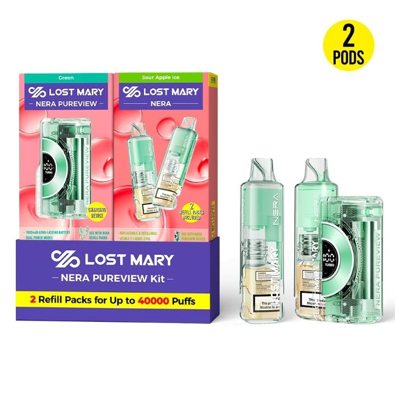 Кликните для увеличения изображения Lost Mary Nera Pureview 40000 затяжек, изображение 3